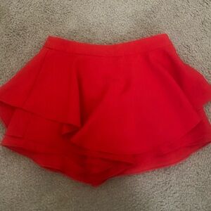 Free the Roses Vibrant Red Skort